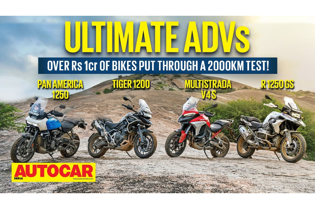 BMW vs Ducati vs Harley vs Triumph - 2000km ADV road trip video comparison